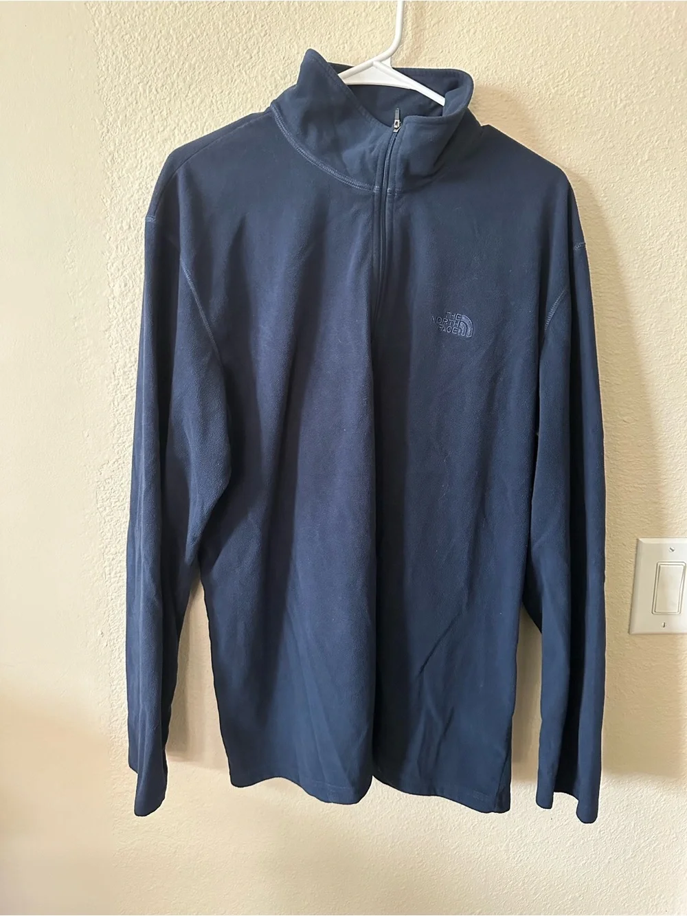 The North Face Men’s Navy Half-Zip Fleece Pullover size XL/ NWOT 1361